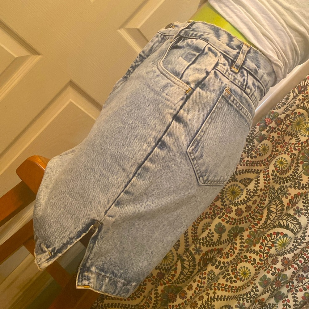 Vintage Blue JORDACHE Denim Jean Pencil Skirt - Picture 9 of 15